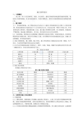 某办公楼空调工程施工组织设计_secret