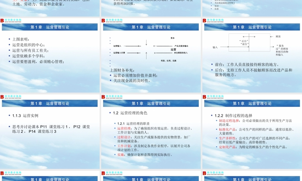 商务运营管理自考