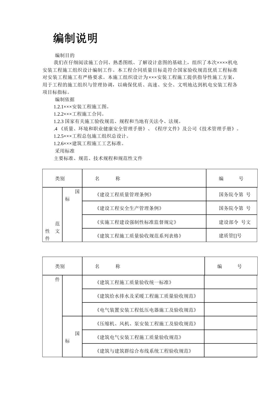 某机电安装工程施工组织设计(DOC49页)_第2页