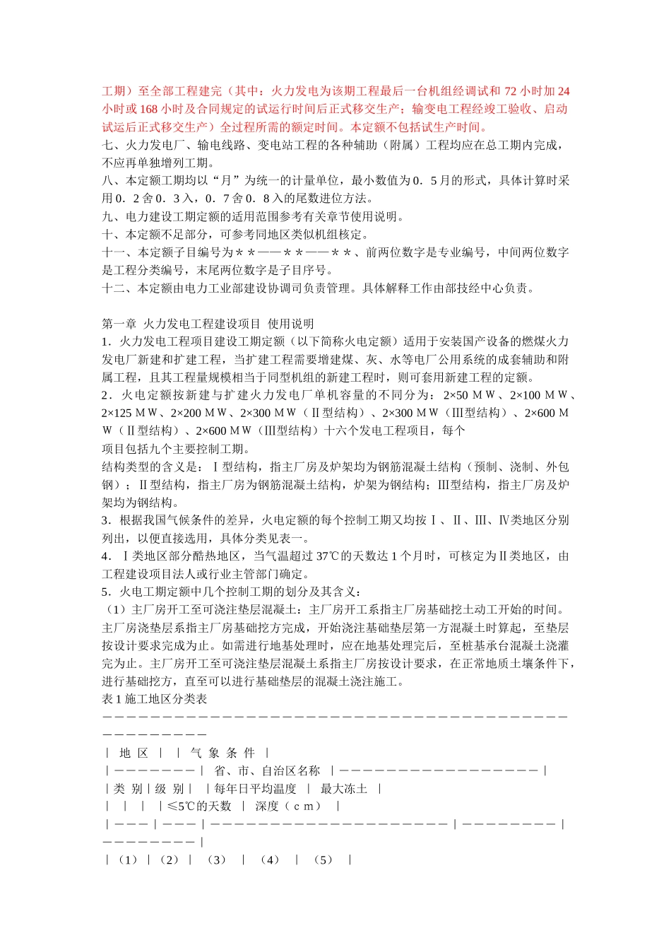 电力工程项目建设工期定额_第2页