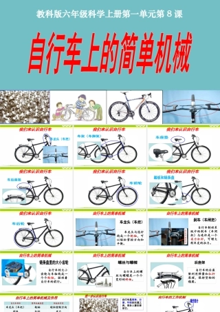 8.自行车上的简单机械