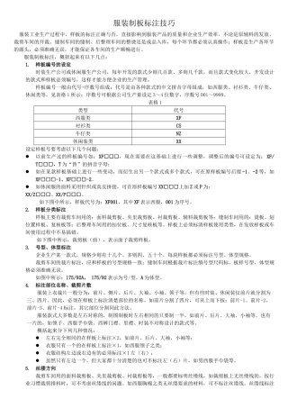 服装制板标注技巧