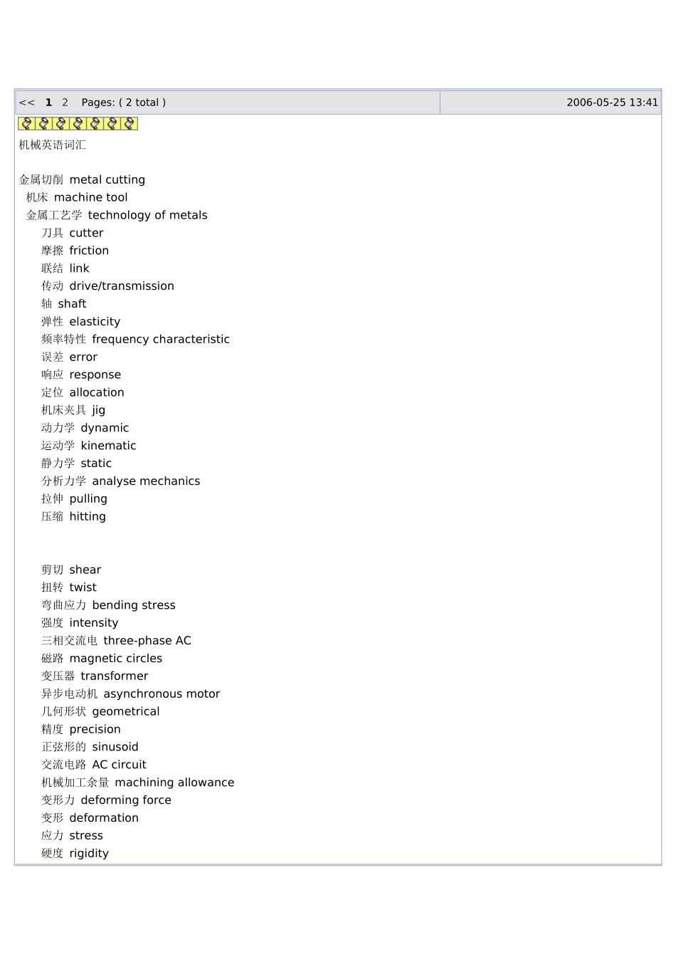 机械英语601537421_第1页