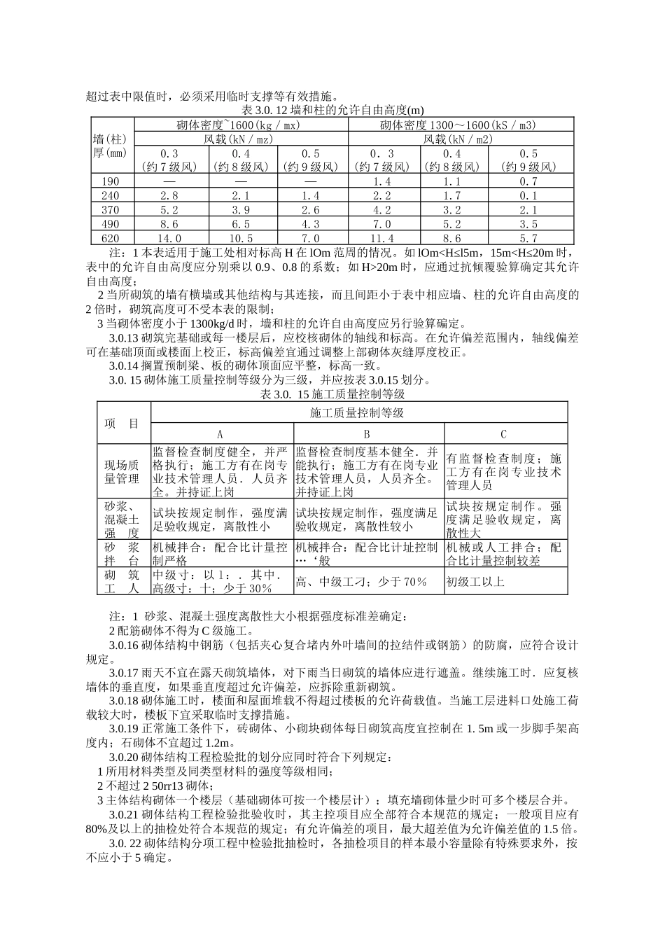 砌体结构工程施工质量验收细则_第3页