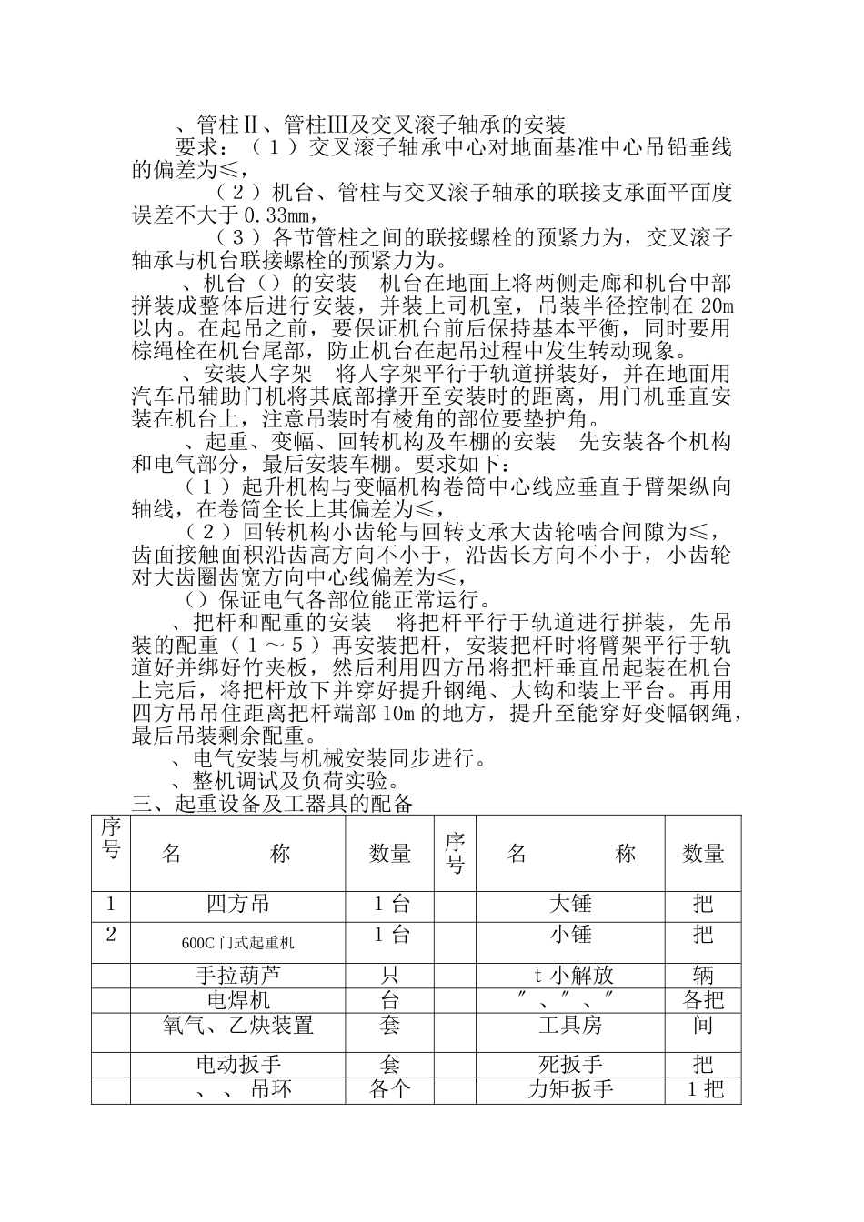 MQ600B-10T30T门机安装施工组织设计方案(DOC9页)_第3页
