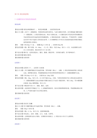 第7章 消化系统药物