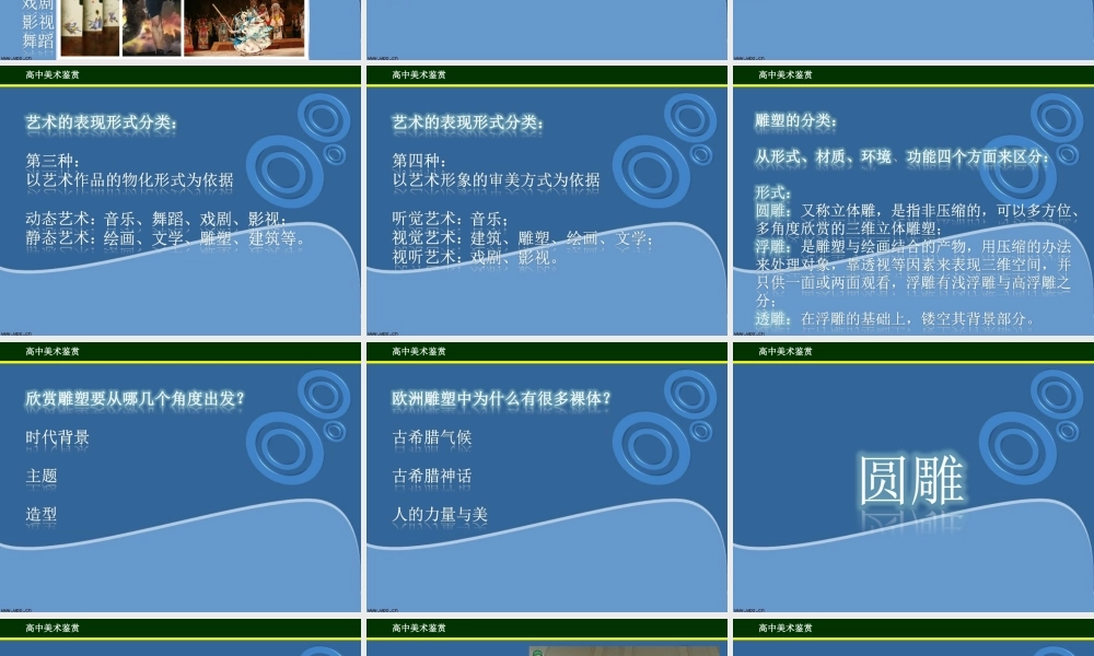 第三课丰富多样的雕塑类别