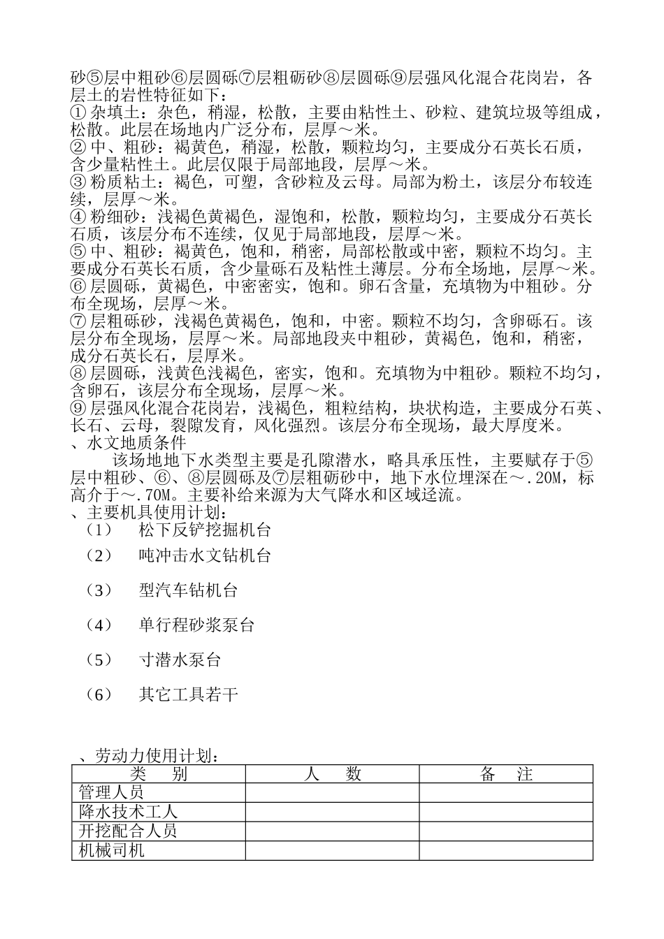 车库基坑降水施工组织设计方案(DOC13页)_第3页
