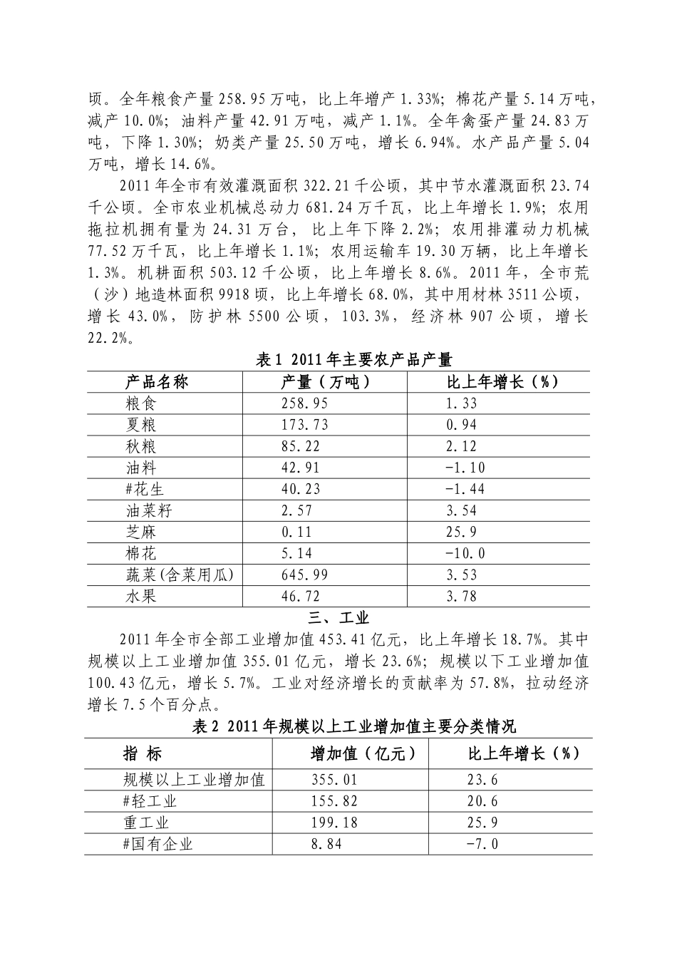 XXXX年开封市国民经济和社会发展统计公报_第2页