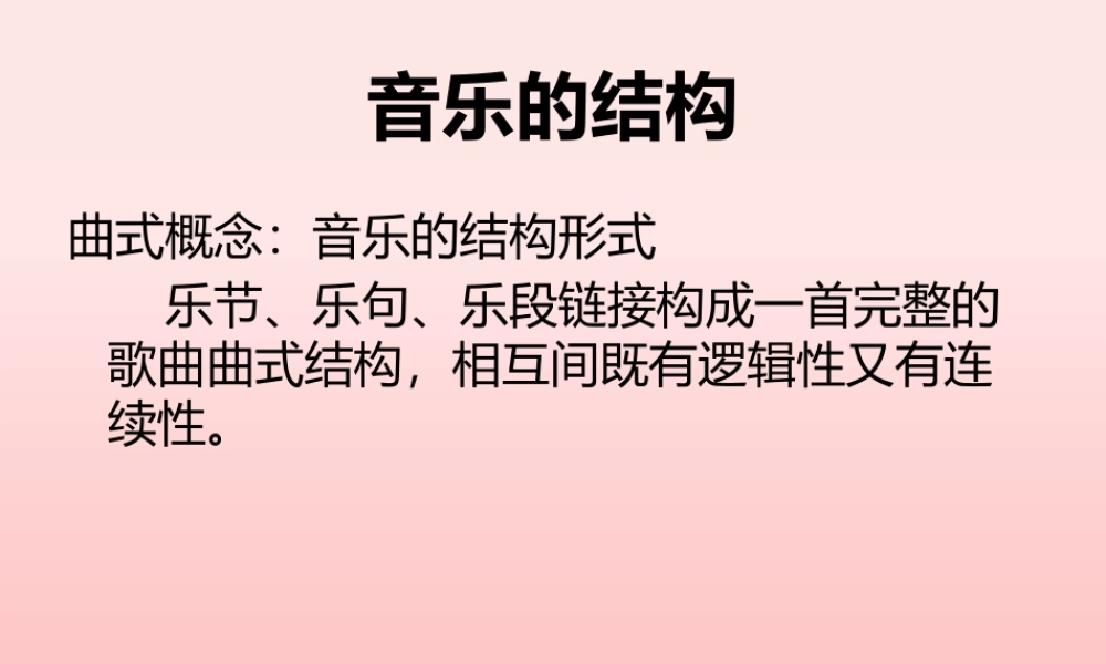 (三)四句体方正式乐段