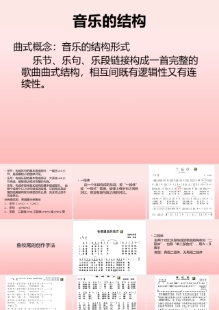 (三)四句体方正式乐段