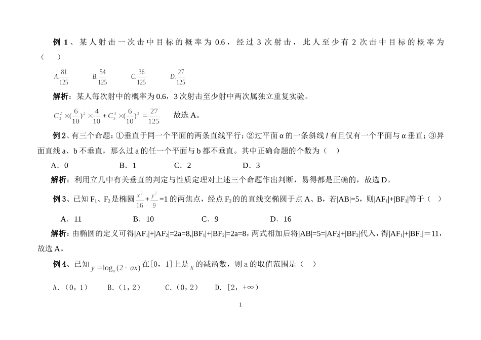 高考数学选择题技巧-(2)_第1页