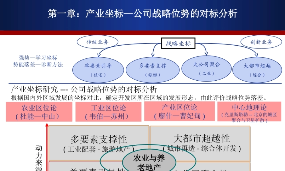 养老地产--第一章：产业坐标—公司战略位势的对标分析
