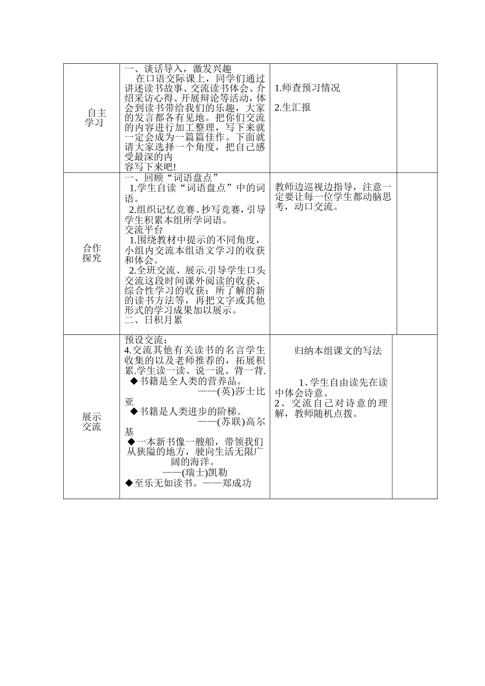 五年级上册语文教案园地_第2页