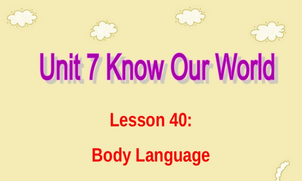 Lesson40BodyLanguage