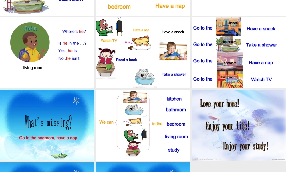 PEP小学英语四年级上册第四单元第二课时课件