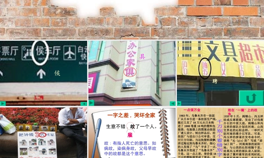 遨游汉字王国告别错别字