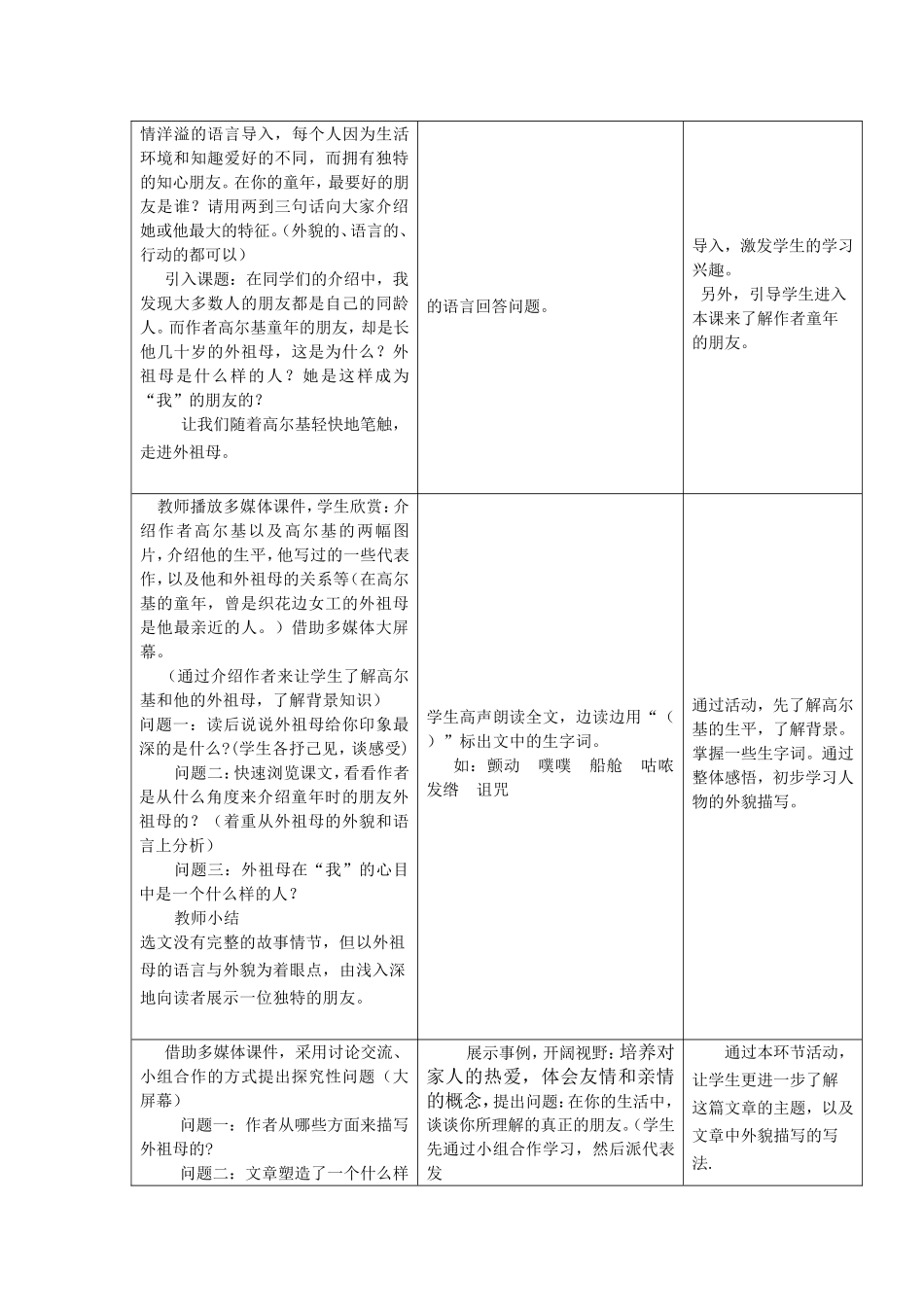 《童年的朋友》教学设计_第2页
