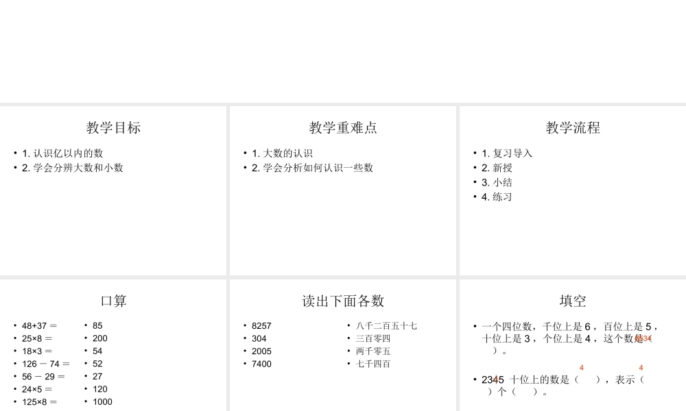 01孙圣第一单元第一课时亿以内数的认识课件
