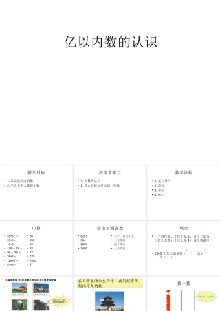 01孙圣第一单元第一课时亿以内数的认识课件