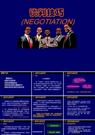 谈判技巧【强烈推荐-非常经典】