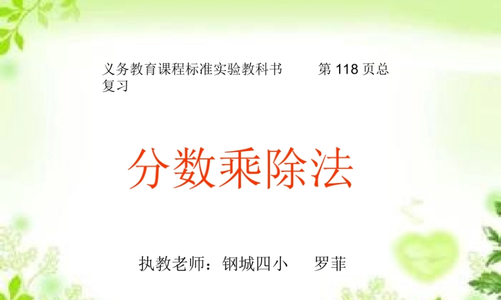 罗菲数学教学内容课件