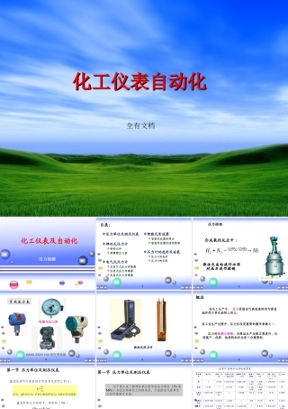 化工仪表自动化-压力仪表培训课件