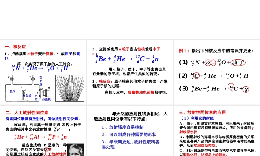 4-放射性的应用与防护