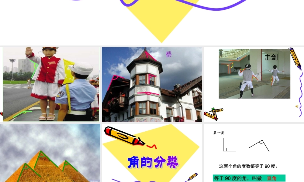 人教版四年级数学上册《角的分类》