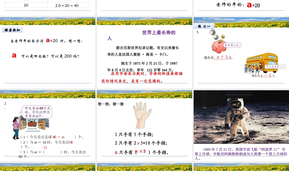 用字母表示数-(2)