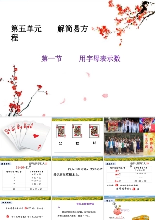 用字母表示数-(2)