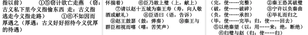 廉颇蔺相如列传