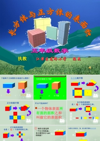 长方体与正方体的表面积