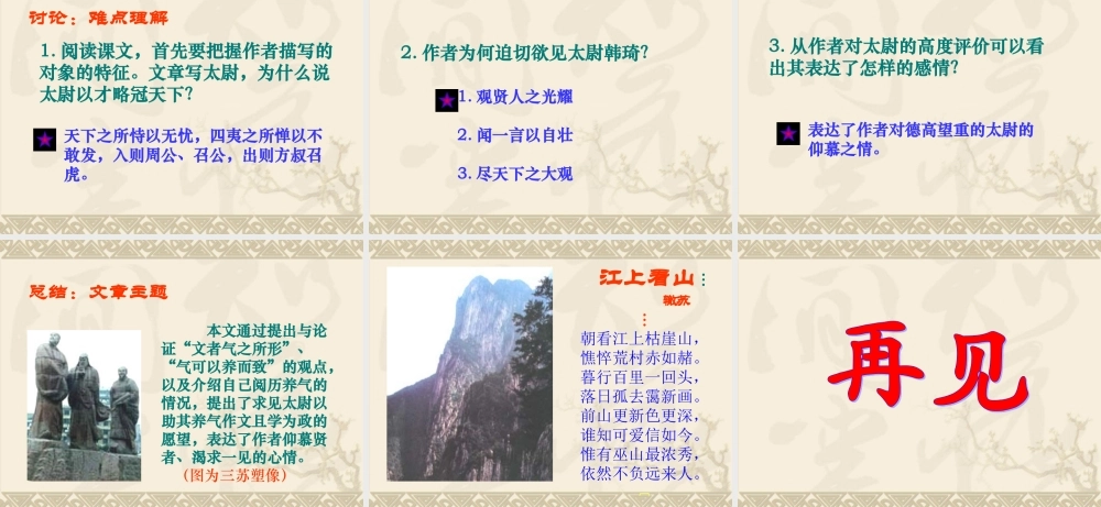 高中语文：唐宋八大家散文鉴赏(上枢密韩太尉书)(选修) 课件