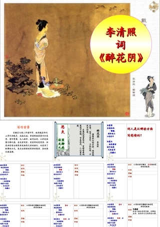 高中语文(醉花阴)课件1 新人教版必修4 课件