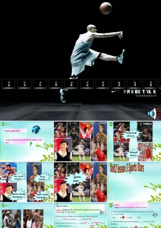 高中英语 Unit2 Lesson 3 Sports Stars课件 北师大版必修1 课件