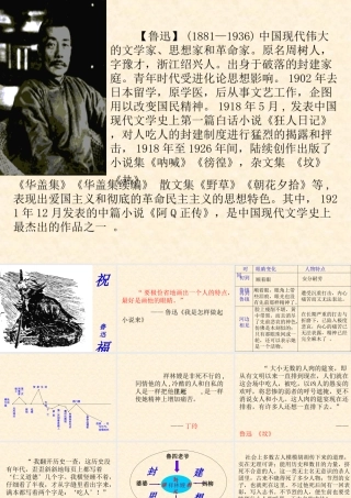 高中语文祝福课件1 苏教版 必修2 课件