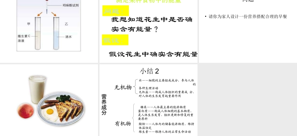 第一节食物中的营养