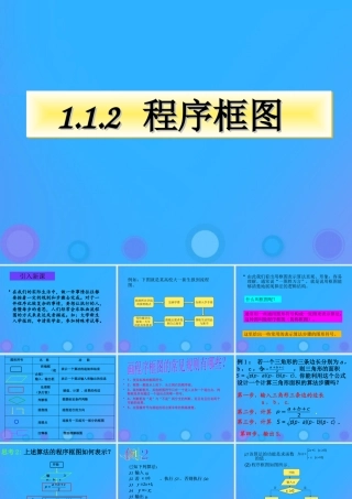 高中数学 第一章 算法初步 112 程序框图课件 新人教B版必修3 课件