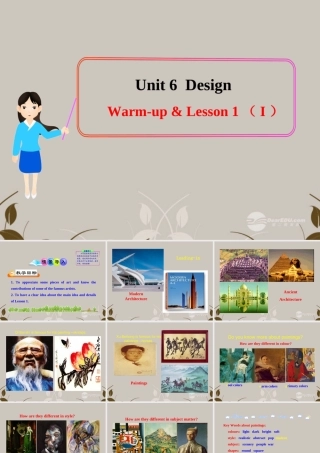 高一英语上学期 Unit6 Warm-up & Lesson 1 I课件 北师大版 课件