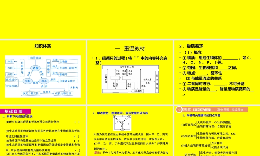 三生态系统中的物质循环