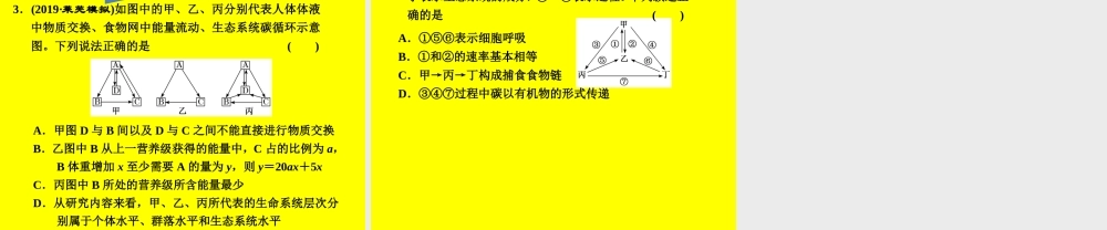 三生态系统中的物质循环