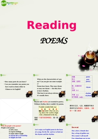 高中英语 Reading1课件 新人教版选修6 课件