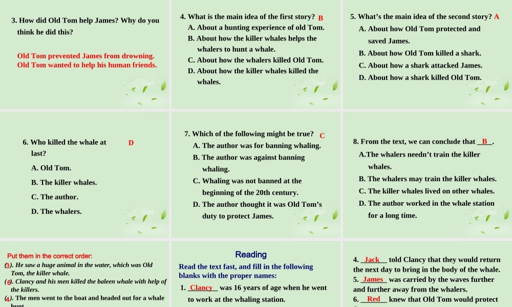 高中英语(unit3 Reading)教学课件 新人教版选修7 课件