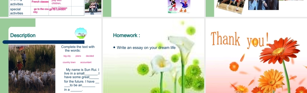 高中英语Unit 1 lesson 4 City and country课件3 北师大版 必修1 课件