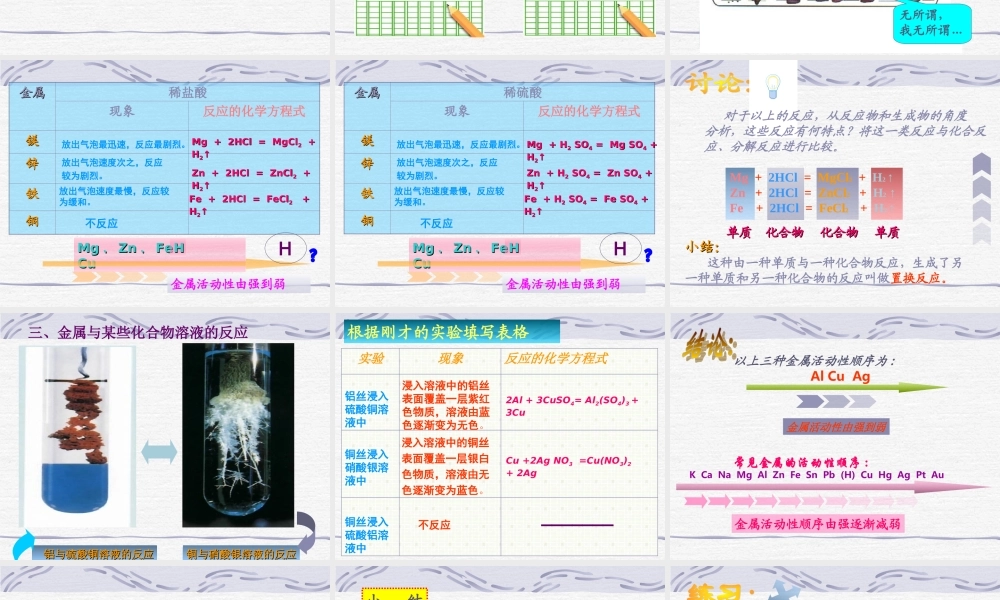 江苏省无锡地区初三化学复习课件