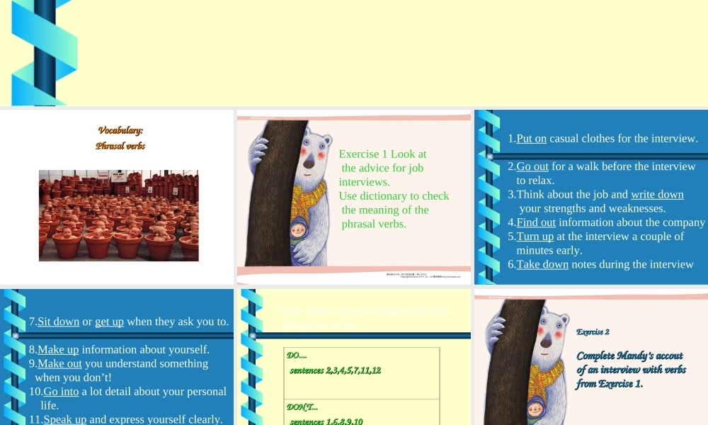 高中英语Unit 14 Lesson 2 Interviews课件2 北师大版 必修5 课件