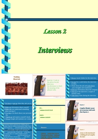 高中英语Unit 14 Lesson 2 Interviews课件2 北师大版 必修5 课件