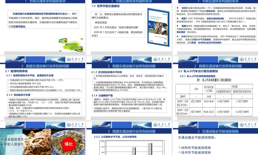 交通运输行业节能减排