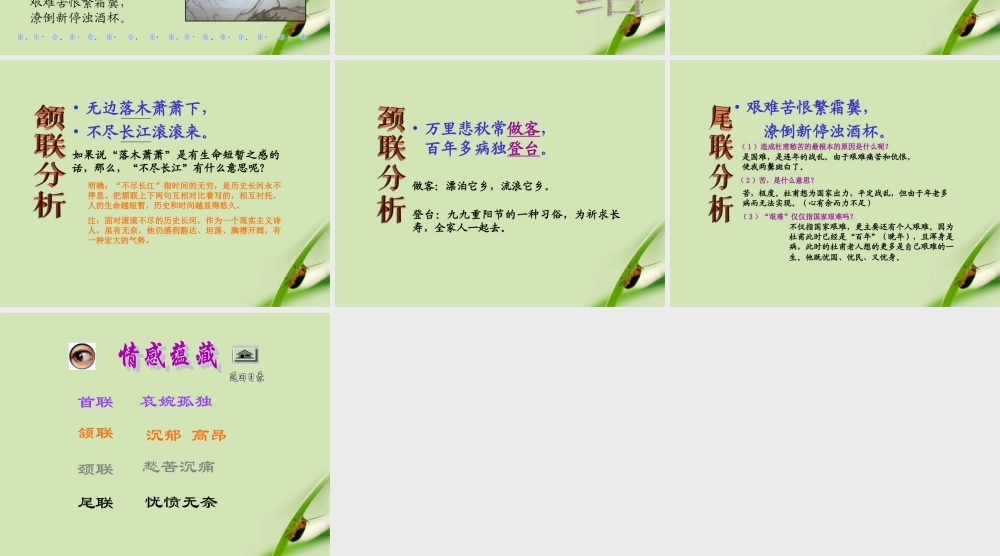 高中语文(登高)课件1 鲁人版必修5 课件